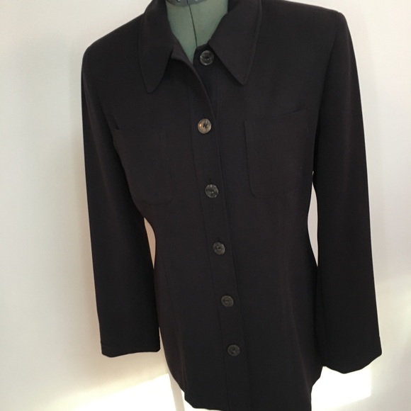 Ann Taylor Loft Button Down Shirt Jacket - Picture 4 of 10